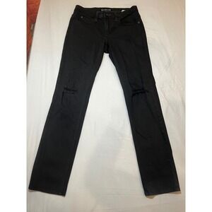 EMPYRE Black Ripped Distressed‎ Straight Leg Jeans Womens Size 28